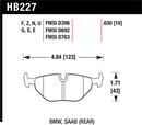 HAWK Performance HT-10 Race Brake Pads (Rear) - 92-95 BMW 325is