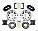 Wilwood Narrow Superlite 4R Front Brake Kit (12.19 in Drilled & Slotted Rotors - Black Calipers) - 1982-1986 Jeep - Cj | 140-12613-D