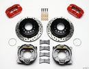 Wilwood Dynapro Low-Profile Brake Kit (11.00 in Drilled Rotors - Red Calipers) - 1993-1997 Parking - Chevrolet Camaro/Firebird 2.75 in Offset / Parking Brake | 140-11399-DR