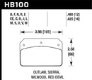 HAWK Performance HT-10 Race Brake Pads - Wilwood Dynalite 12mm