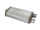 aFe MACH FORCE-Xp Muffler 3" ID Center / Dual – Outlet x 11" W x 6" H x 22" L – Oval Body