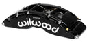Wilwood TC Right Brake Caliper - 1.88/1.62 in Piston Bores / 1.38 in Rotor Thickness / Black / Front | 120-14319-FS