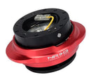 NRG Gen 2.2 Steering Wheel Quick Release – Black Body/ Red Oval Ring