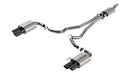 Borla Cat-Back Exhaust – 2024 Ford Mustang 2.3L Ecoboost Black Chrome with Quad Tips - | Non-Active Exhaust - Borla exhaust system