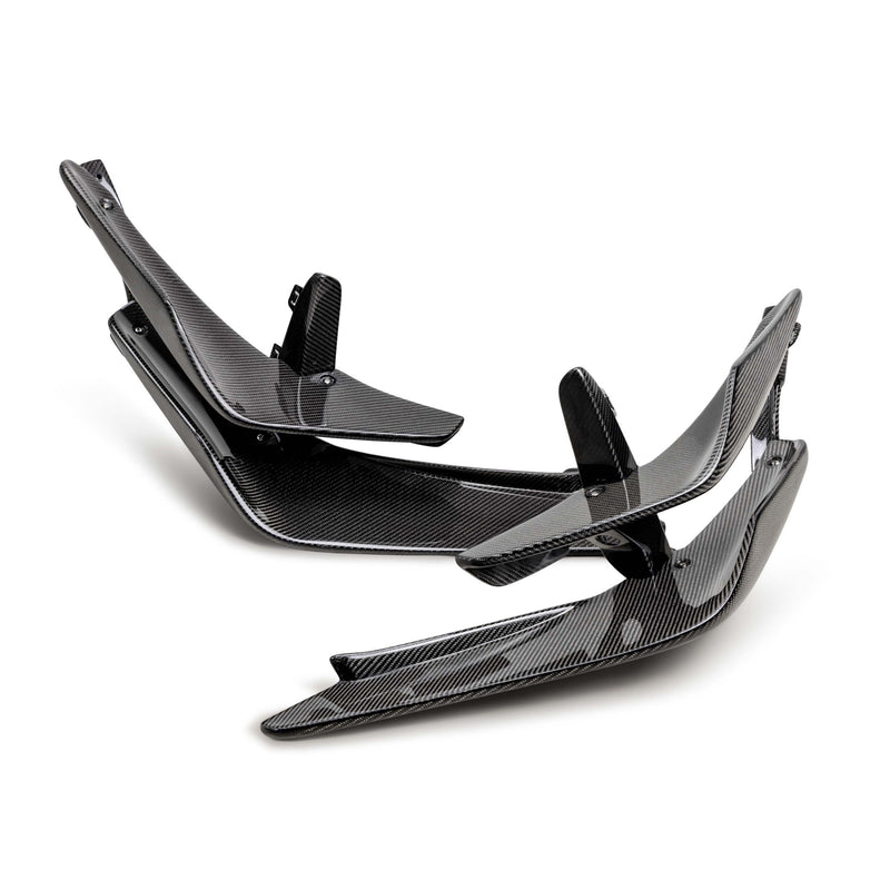 SEIBON Carbon Fiber Front Bumper Canards - 23+ Honda Civic Type R (FL5)