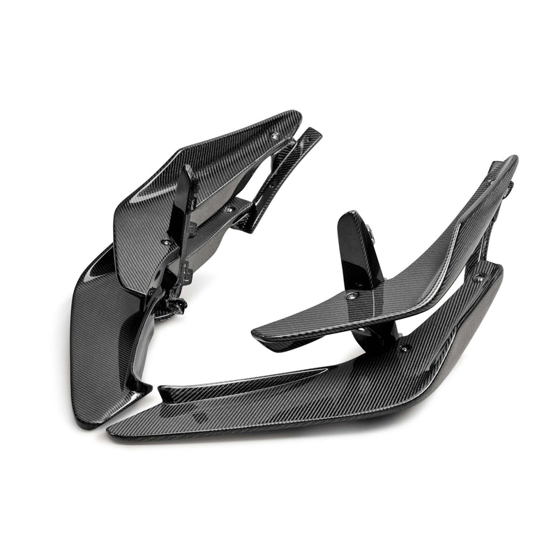 SEIBON Carbon Fiber Front Bumper Canards - 23+ Honda Civic Type R (FL5)