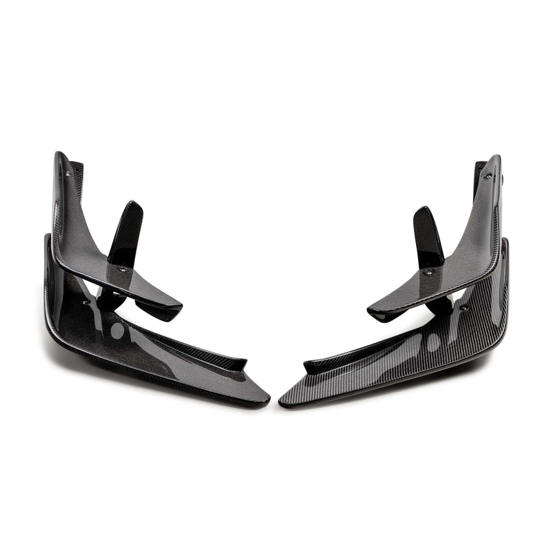 SEIBON Carbon Fiber Front Bumper Canards - 23+ Honda Civic Type R (FL5)