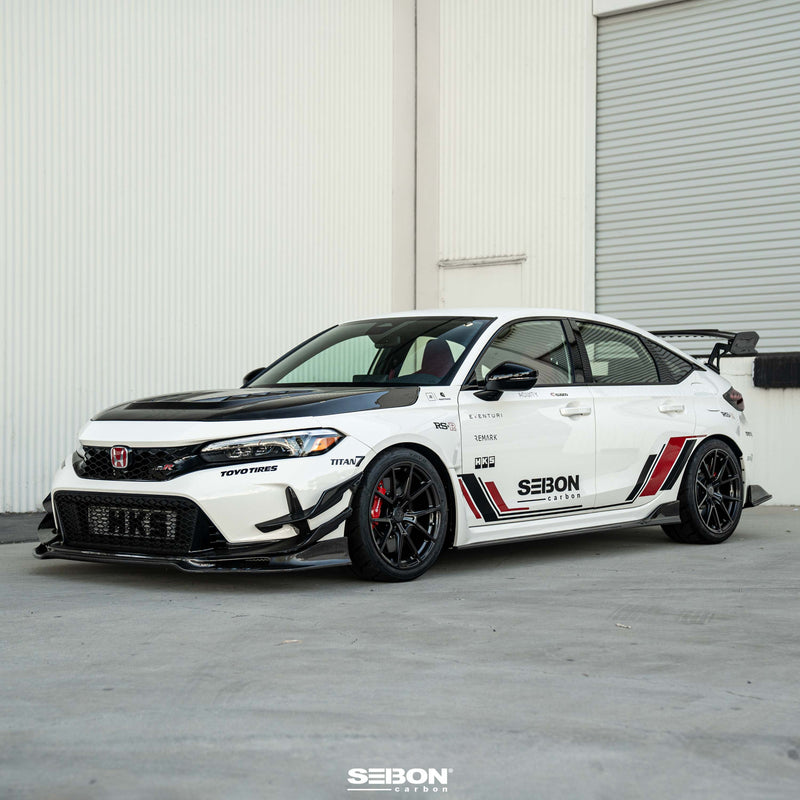 SEIBON Carbon Fiber Front Bumper Canards - 23+ Honda Civic Type R (FL5)
