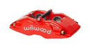 Wilwood Forged Superlite Internal 4 Brake Caliper - 1.62 in Piston Bore / 0.81 in Rotor Thickness / Red | 120-11131-RD