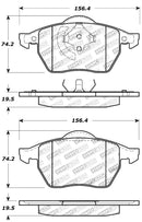 StopTech Sport Brake Pads – 2000 Audi TT product image 2