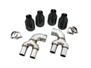 AWE Tuning OE-Config-to-Quad Tip Conversion Kit - 2019+ BMW M340i (G20) (Diamond Black Tip)