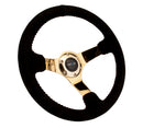 NRG 350mm Deep Dish Suede Steering Wheel – 3" Dish