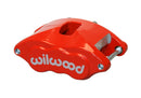 Wilwood GM D52 Brake Caliper - 1.25 in Piston Bore / 1.00/1.04 in Rotor Thickness / Red / Floater | 120-10939-RD