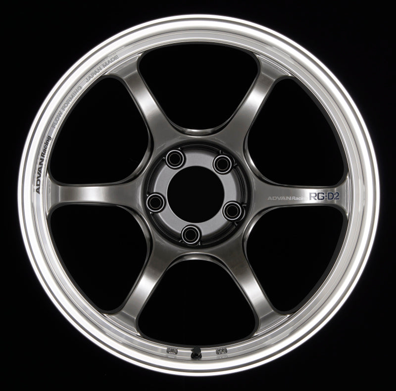 ADVAN RG-D2 Wheel - 18x10.0 +22 | 5x114.3 | Machining & Racing Hyper Black