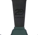 NRG Steering Wheel 1.5in Dish 350mm Black Perforated Leather - Emerald Stitching - Reinforced Spoke