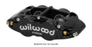 Wilwood FNSL4R-DS Brake Caliper - 1.25/1.25 in Piston Bores / 1.10 in Rotor Thickness / Black / Dust Seal | 120-14439-BK