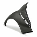 SEIBON OE-Style Front Fenders - 2009-2022 Nissan GT-R (R35) - Gloss Carbon Fiber - alternate view 2