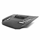 SEIBON CW-Style Carbon Fiber Hood - 2002-2003 Subaru Impreza/WRX - alternate view 1