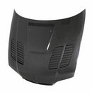 SEIBON GTR-Style Carbon Fiber Hood - 2002-2005 BMW E46 2DR, LCI (E46)