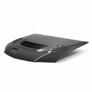 SEIBON CW-Style Carbon Fiber Hood - 2003-2006 Mitsubishi Lancer EVO (CT9A) - alternate view 1