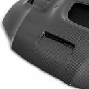 SEIBON CW-Style Carbon Fiber Hood - 2003-2006 Mitsubishi Lancer EVO (CT9A) - alternate view 2