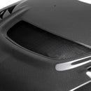 SEIBON CW-Style Carbon Fiber Hood - 2003-2006 Mitsubishi Lancer EVO (CT9A) - alternate view 3