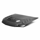 SEIBON CWII-Style Carbon Fiber Hood - 2003-2006 Mitsubishi Lancer EVO (CT9A) - alternate view 1