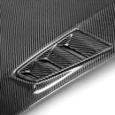 SEIBON MGII-Style Carbon Fiber Hood - 2006-2010 Honda Civic 4DR JDM / Acura CSX - alternate view 1