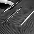 SEIBON CWII-Style Carbon Fiber Hood - 2006-2007 Subaru Impreza/WRX/STI - alternate view 3