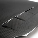 SEIBON TS-Style Carbon Fiber Hood - 2007-2008 Nissan 350Z (also fits 2003-2006 models) - alternate view 2