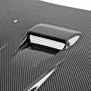 SEIBON DV-Style Carbon Fiber Hood - 2008-2015 Mitsubishi Lancer EVO X (CZ4A) - alternate view 2