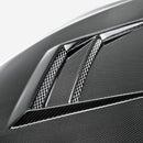 SEIBON DV-Style Carbon Fiber Hood - 2008-2015 Mitsubishi Lancer EVO X (CZ4A) - alternate view 3