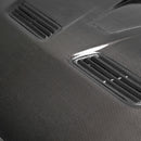 SEIBON OE-Style Carbon Fiber Hood - 2008-2015 Mitsubishi Lancer EVO X (CZ4A) - alternate view 3