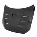 SEIBON TS-Style Carbon Fiber Hood - 2008-2015 Mitsubishi Lancer EVO X (CZ4A)