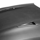 SEIBON OE-Style Hood - 2009-2016 Nissan GT-R (R35) - Matte Dry Carbon Fiber - alternate view 3