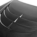 SEIBON SC-Style Carbon Fiber Hood - 2013-2016 Hyundai Genesis 2dr - alternate view 1