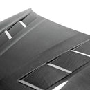 SEIBON TS-Style Carbon Fiber Hood - 2013-2016 Hyundai Genesis 2dr - alternate view 1