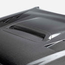 SEIBON TS-Style Carbon Fiber Hood - 2012-2015 Toyota Tacoma - alternate view 2