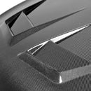 SEIBON DV-Style Carbon Fiber Hood - 2015-2021 VW Golf MK7 - alternate view 3