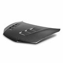 SEIBON TS-Style Carbon Fiber Hood - 2014-2015 Honda Civic 2DR - alternate view 1