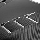 SEIBON TS-Style Carbon Fiber Hood - 2014-2015 Honda Civic 2DR - alternate view 2