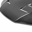 SEIBON TS-Style Carbon Fiber Hood - 2014-2015 Honda Civic 2DR - alternate view 3