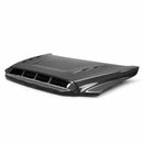 SEIBON TS-Style Carbon Fiber Hood - 2014-2021 Toyota Tundra - alternate view 1