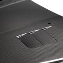 SEIBON TS-Style Carbon Fiber Hood - 2015-2018 Ford Focus - alternate view 2