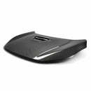 SEIBON TR-Style Carbon Fiber Hood - 2016-2021 Honda Civic 2DR/4DR - alternate view 1