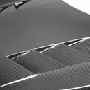 SEIBON TS-Style Carbon Fiber Hood - 2016-2021 Honda Civic 2DR/4DR - alternate view 2