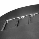 SEIBON TS-Style Carbon Fiber Hood - 2016-2021 Honda Civic 2DR/4DR - alternate view 3