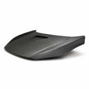 SEIBON OE-Style Hood - 2017-2021 Honda Civic Type R (FK8) - Matte Dry Carbon Fiber - alternate view 1