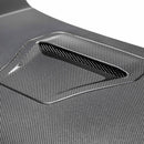 SEIBON OE-Style Hood - 2017-2021 Honda Civic Type R (FK8) - Gloss Carbon Fiber - alternate view 2
