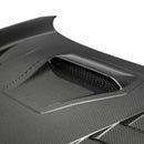 SEIBON TS-Style Carbon Fiber Hood - 2017-2021 Honda Civic Type R (FK8) - alternate view 2